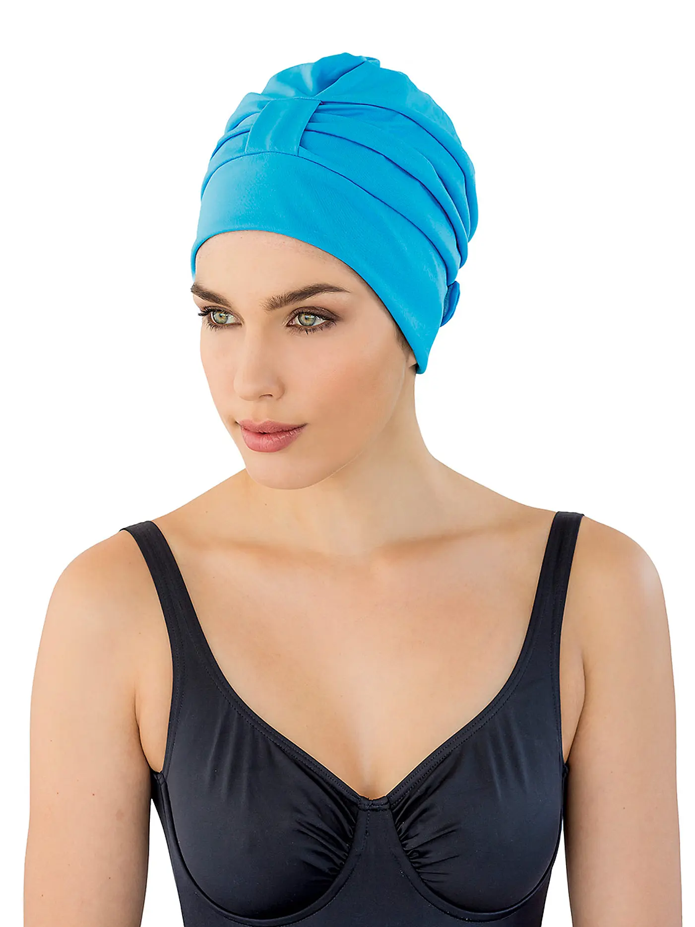 FASHY | Damen Leichtbadehaube mit Klettverschluss | 